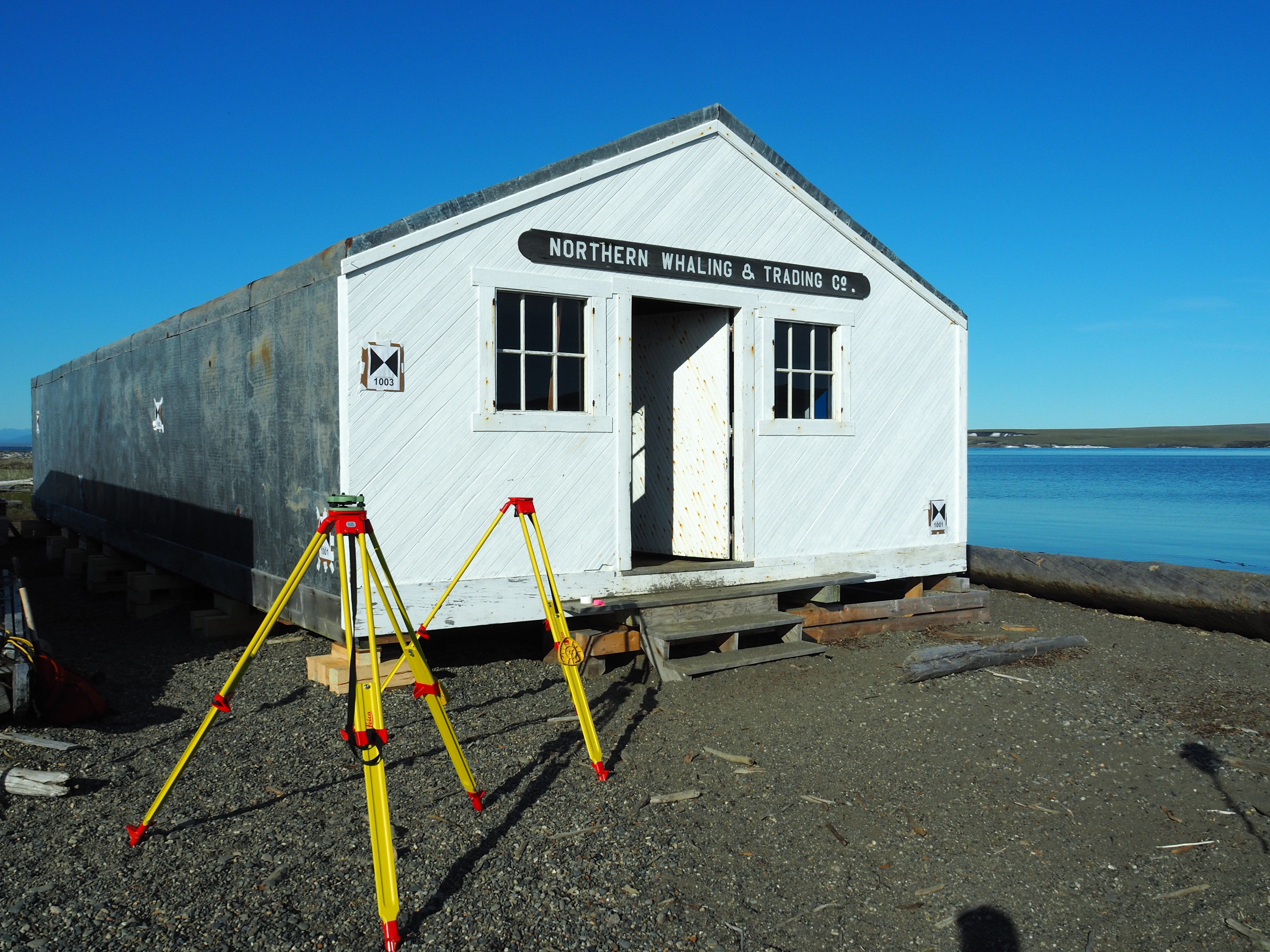 Image of scanning documentation at the Pacific Whaling Co. Store, 2018. Photo Souce: Capture2Preserv project.