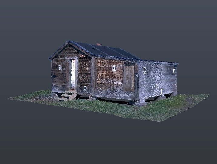 Point cloud of the exterior of Small House no. 11.