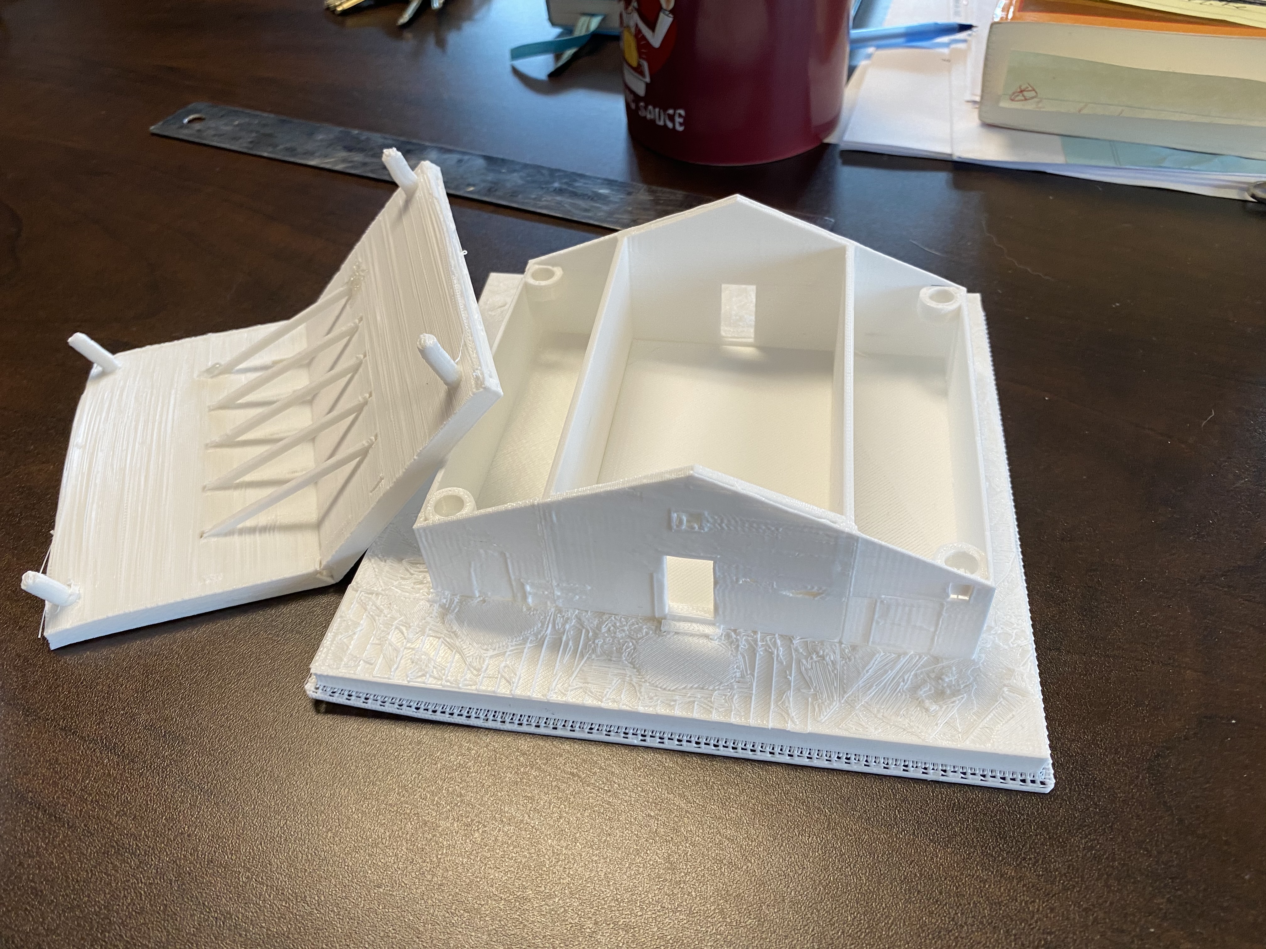 3D printed model of the Bonehouse created using the laser scanning data