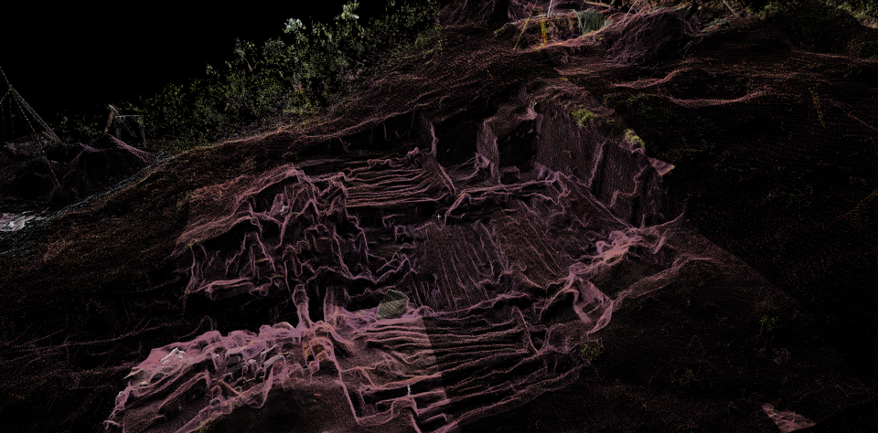 Point cloud of Kuukpak house from scan location 4