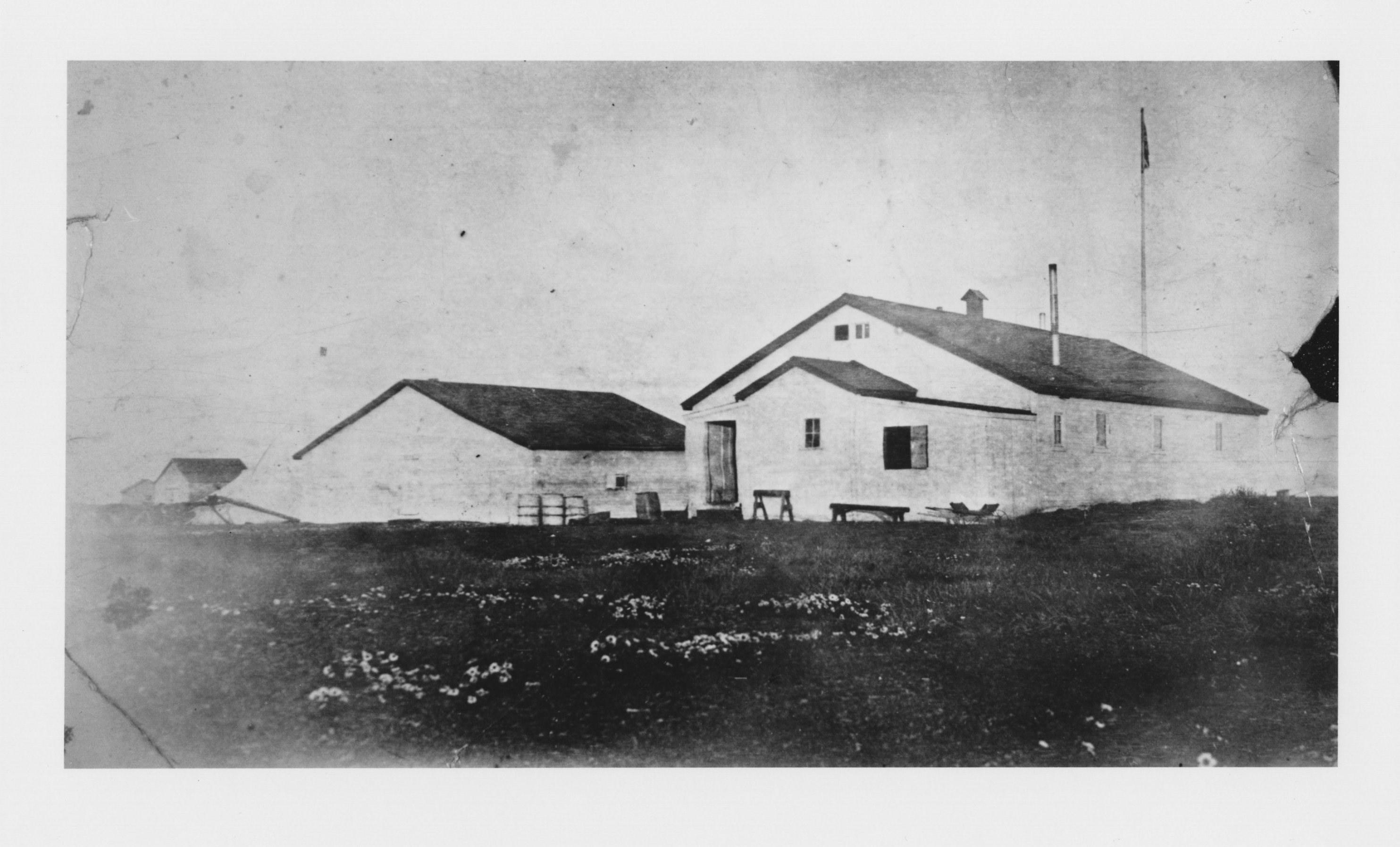 Inglangasuk, Lennie, “RCMP Building,” Inuvialuit Cultural Centre Digital Library, accessed April 21, 2020, https://inuvialuitdigitallibrary.ca/items/show/3398. Photo Source: Inuvialuit Cultural Centre Digital Library.