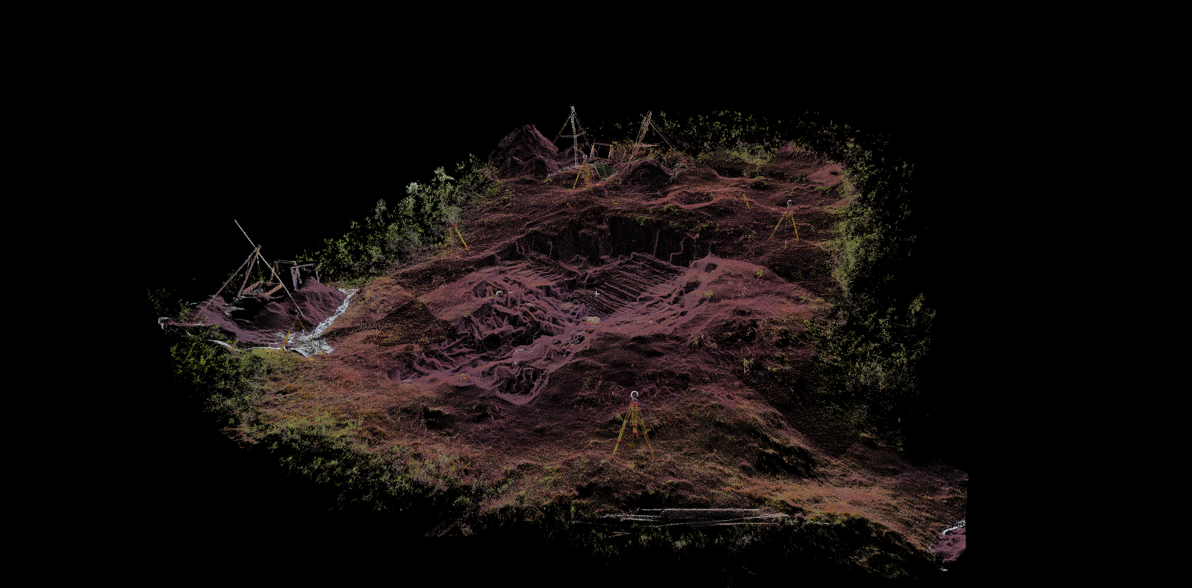 Registered point cloud of Kuukpak house (South)