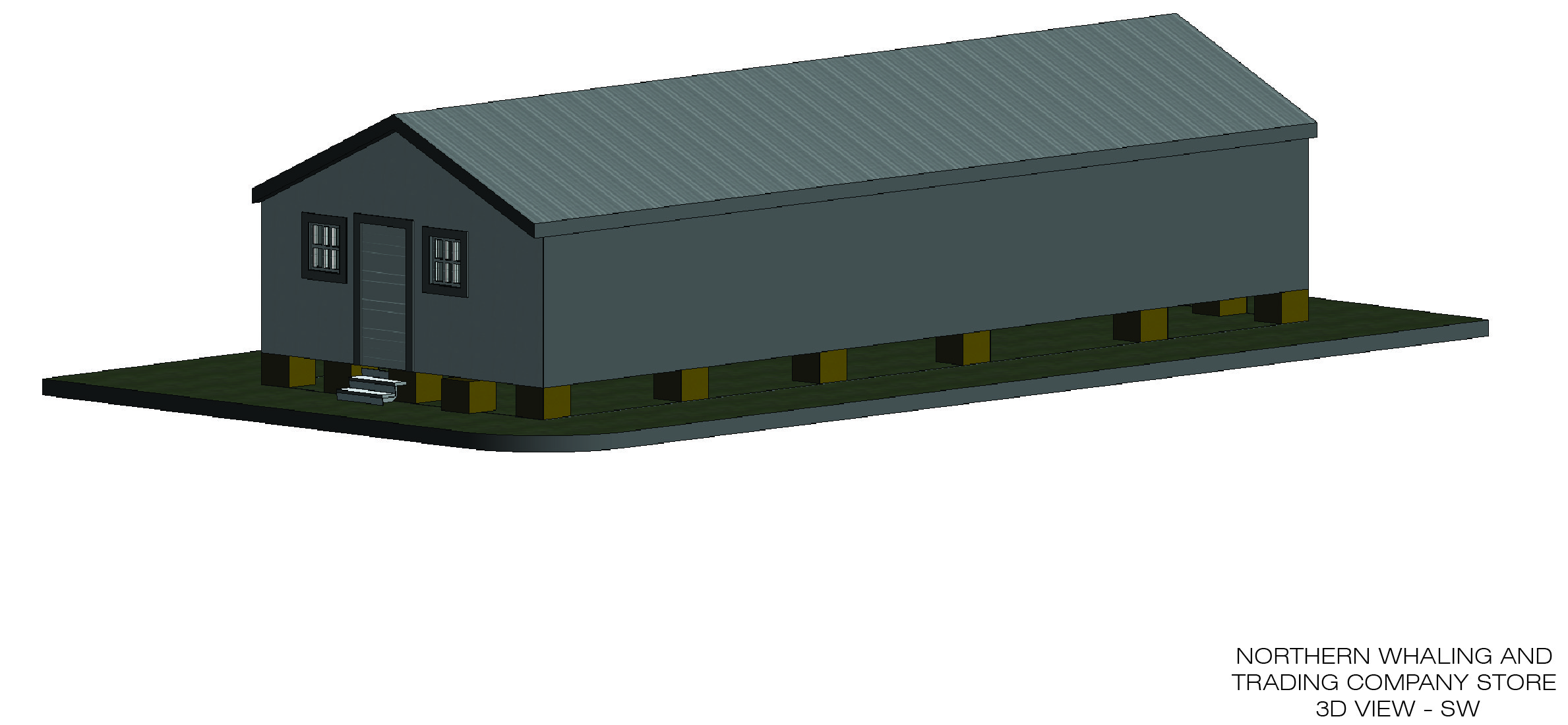 Northern Whaling Trading Warehouse 3D View